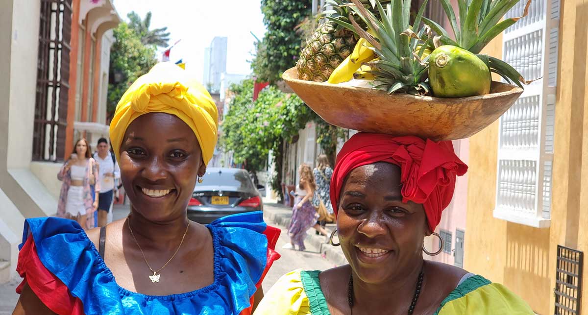 Old city of Cartagena on the Caribbean coast