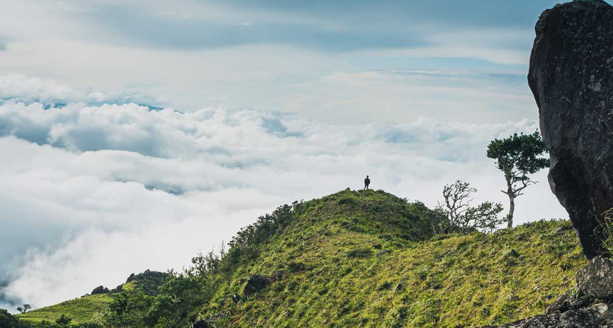 Baru volcano, Panama - sunrise over coffee terraces