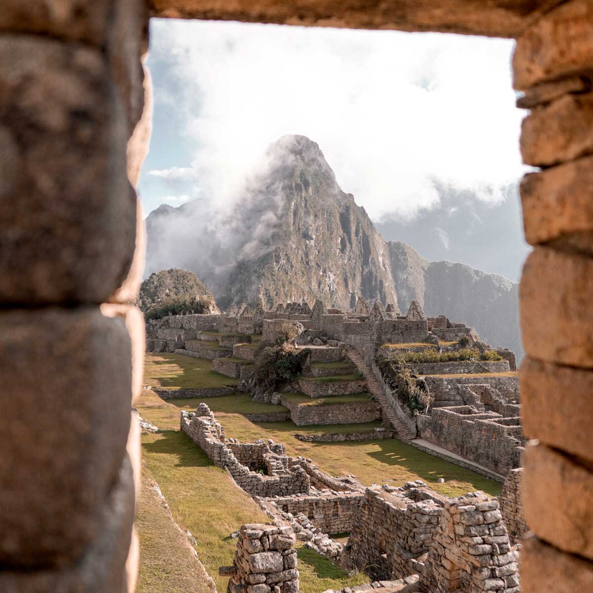 In the photo: the city of Machu Picchu in the Andes, Peru