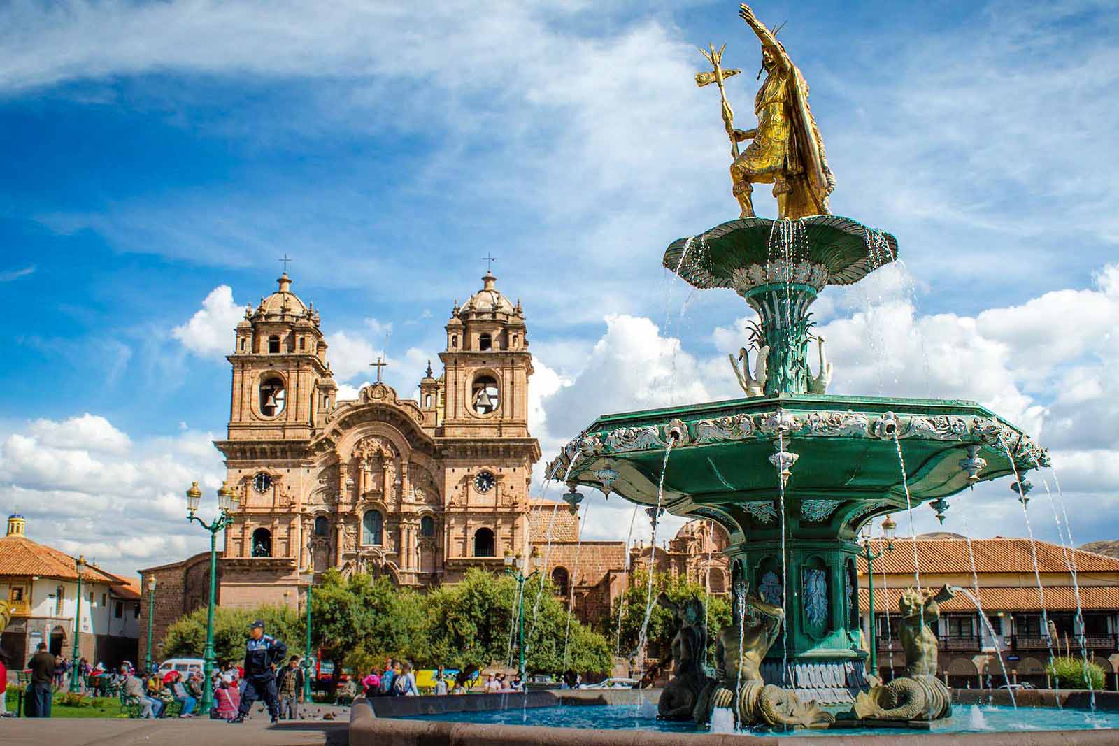 Cusco's main square and surrounding streets, showing the city-centre setting for delegate movement planning.